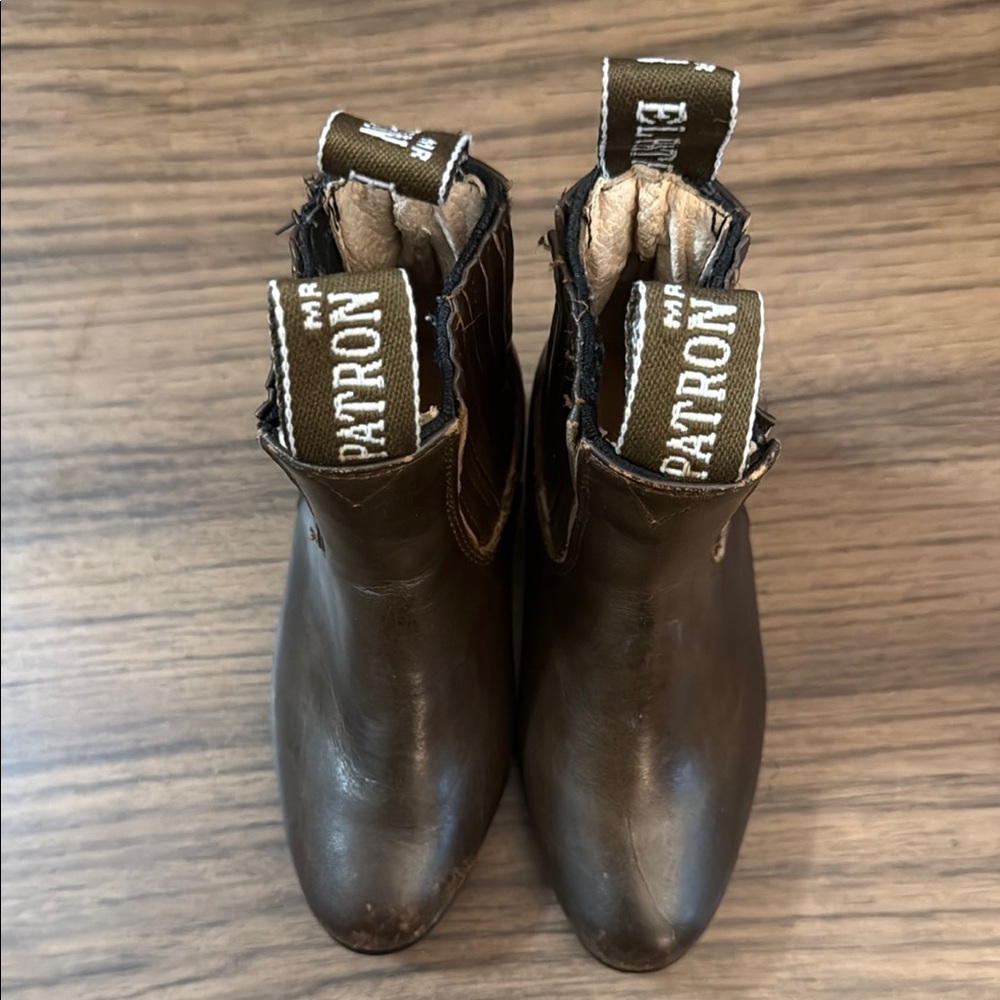 Kids Brown Leather Ankle Boots - Picture 1 of 6